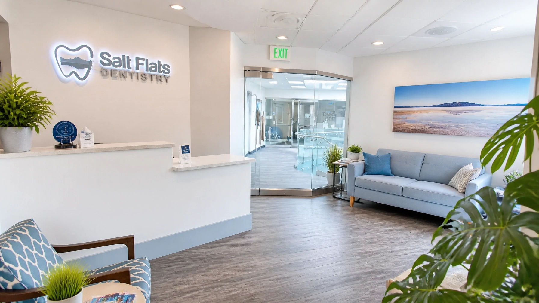 Modern Salt Flats Dentistry Reception